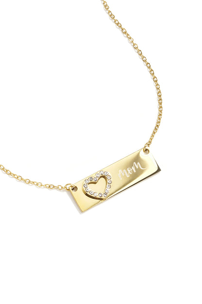Necklace with picture and heart