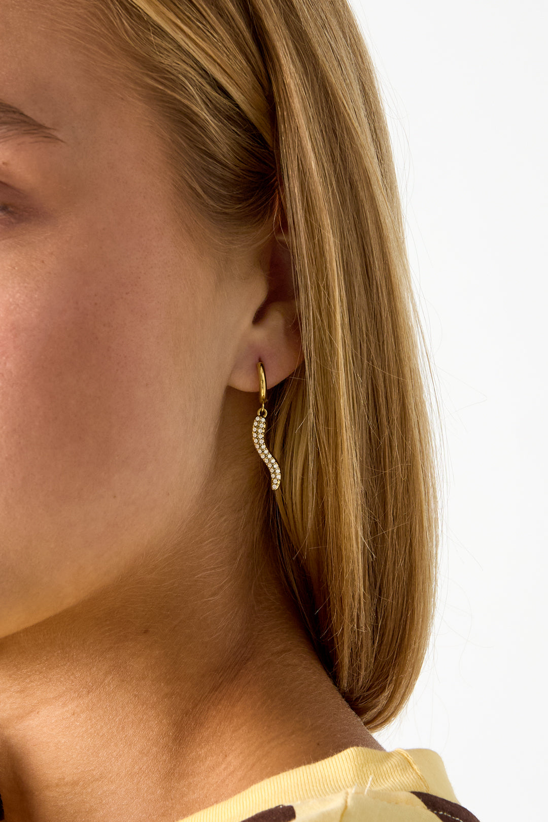 Stainless Steel Drop Earrings Snake Simple Daily Simple Series Women's jewelry