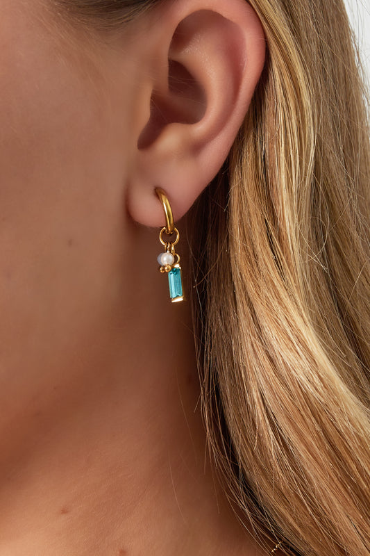 Ocean spark earrings