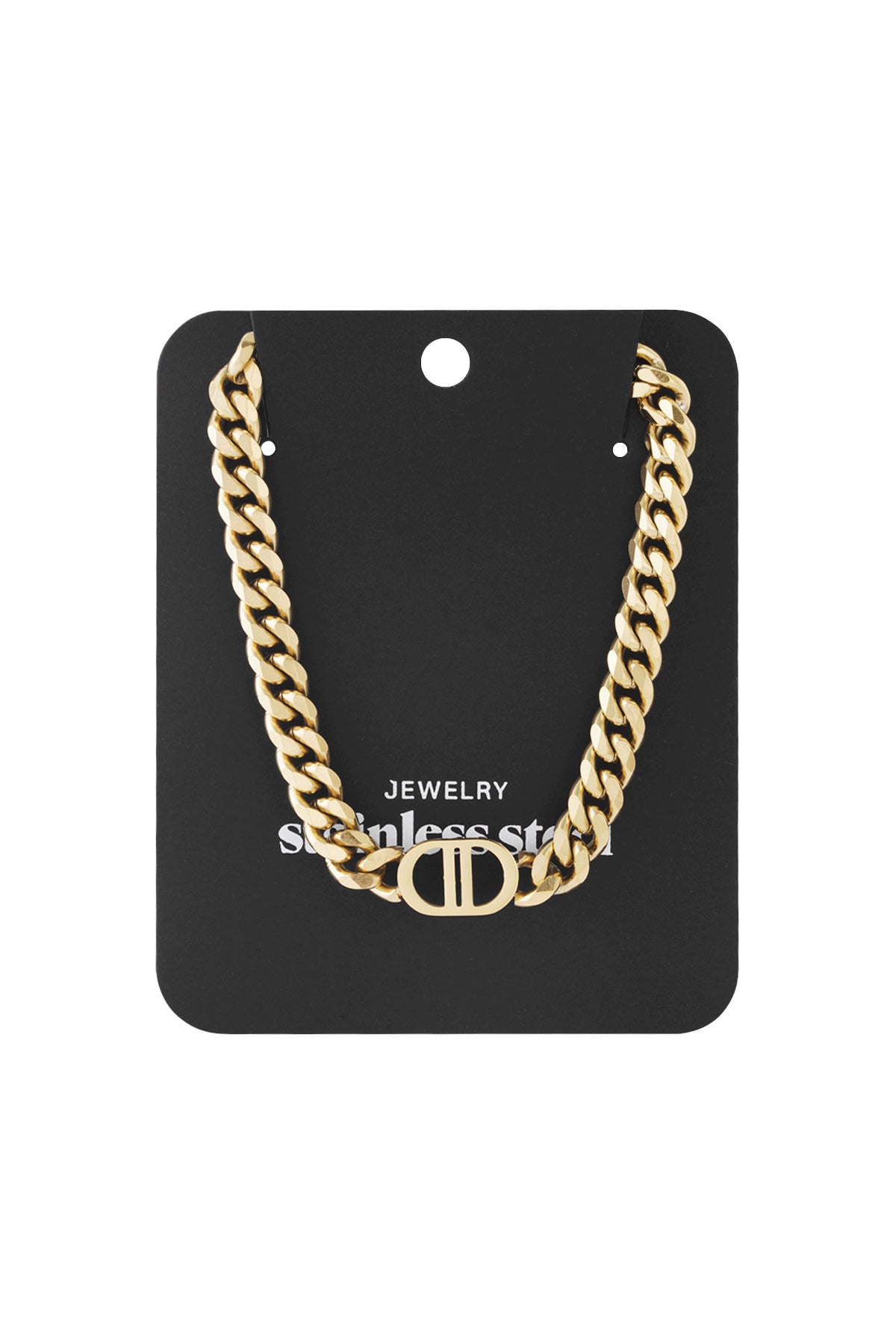 Necklace The Good Life Gold Color Stainless Steel