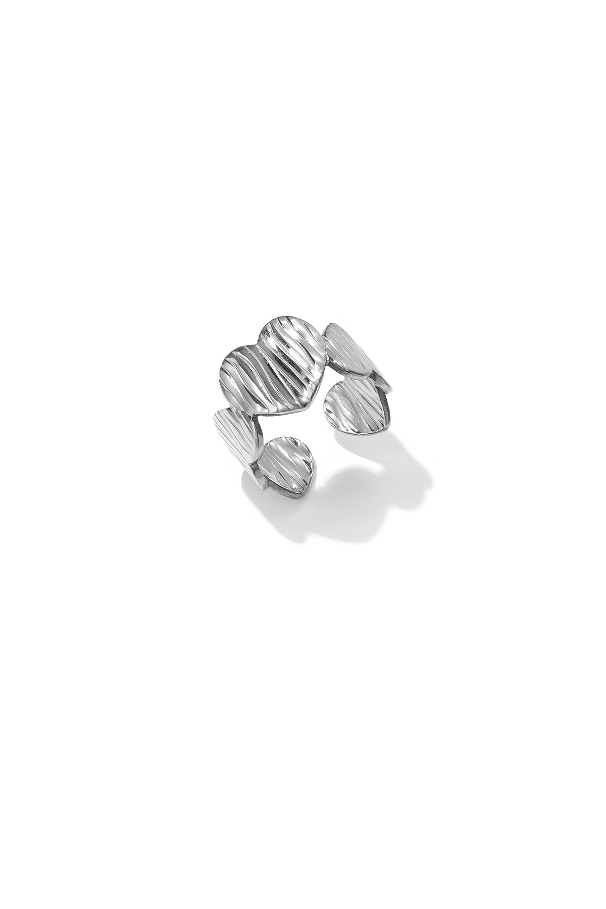 Stainless Steel Minimalist Rings Heart Simple Daily Simple Series Women's jewelry