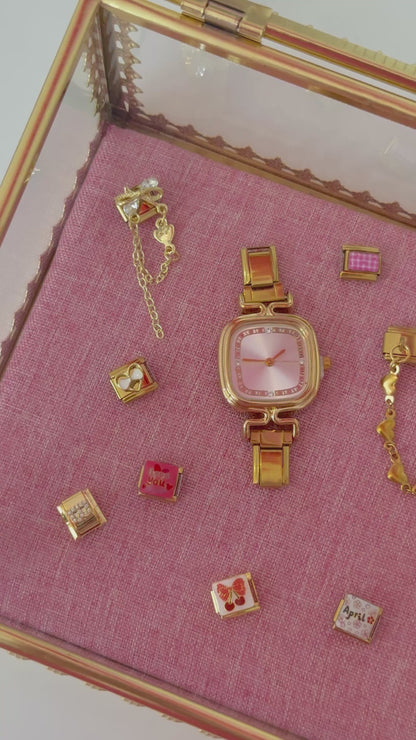 Italian Charm Watch "Mia" Gold