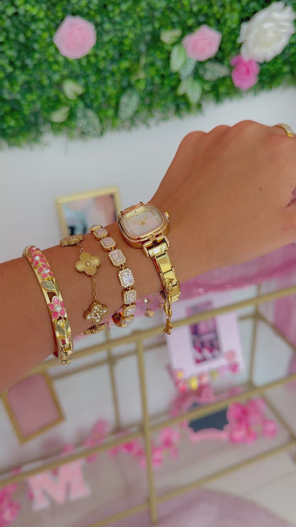 Italian Charm Watch "Mia" Gold