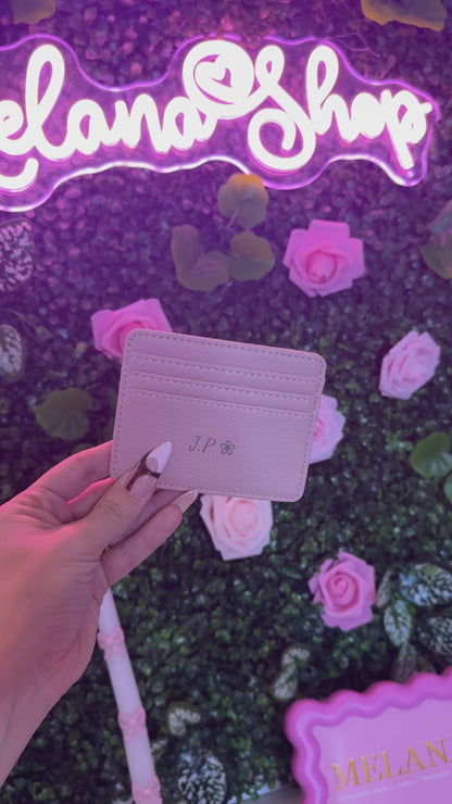 ✨ Personalized Mini Card Holder | Laser Engraved with Initials or Symbol 💫